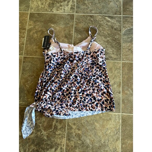 Island Escape Napa Underwire Tankini Top Size 8 - Picture 6 of 9